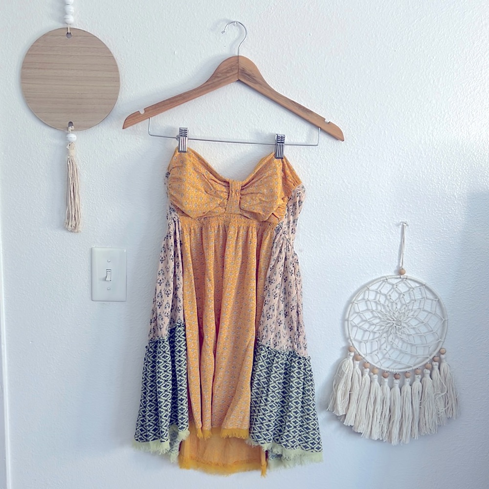 strapless Free people dress